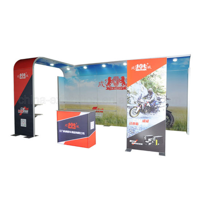 3X6m Custom Portable Advertising Display Stand für Standard Messestand