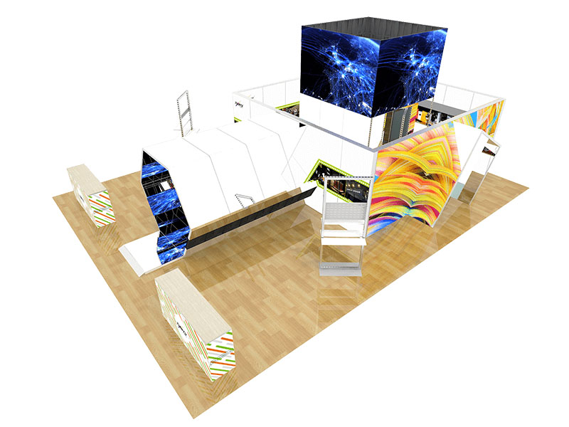 Großhandel TIANYU M Series System verwendet Messestand benutzerdefinierte Indoor-LED-Bildschirm Wand