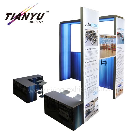 Tian Yu Angebot 15X15FT Alurahmen Wiederverwendbare Messestand-Design