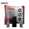 Tragbare Messestand Wand Banner Stand Gerade Kulisse Spannungs-Gewebe oder PVC