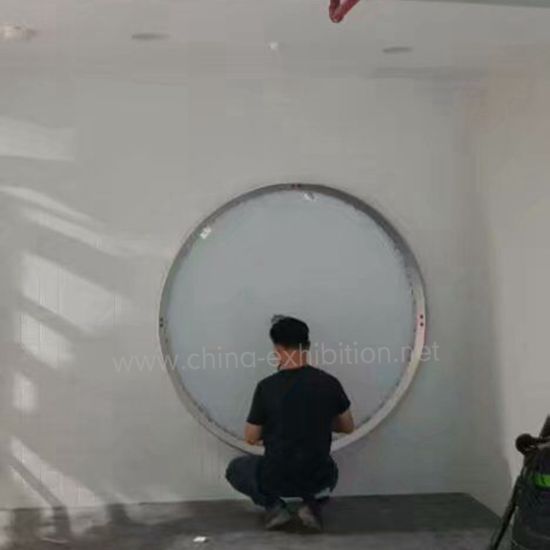 Neues Produkt der Wand befestigtes Aluminium Seg Rahmenprofil Innen- oder im Freien Kreis Lightbox
