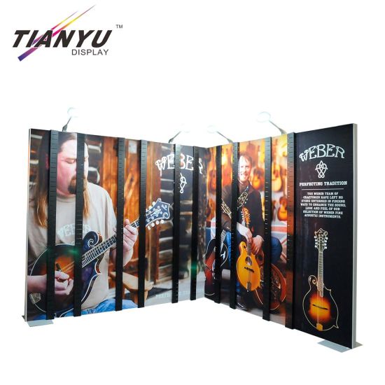 Individuell bedruckte Ständer tragbare Ausstellungsausrüstung Messe-Display Stand 10X20