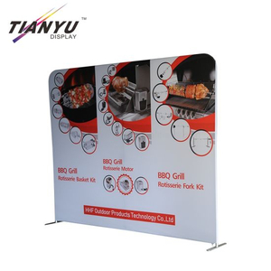 10FT Gerade Werbung Spannungs-Gewebe Photo Booth Kulisse Ausstellungsstand