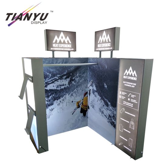 Customized Snow Mountain Stoff Beleuchtung Box 3X3m Exhibit Displays für Messen-System