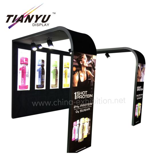 Kundenspezifische 3X3 Stand for Sales Hardware Handwaschbecken Aluminium Modular Display Booth