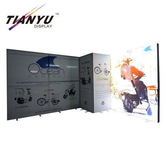 Großhandel Stoff Werbung zusammenlegbaren Rahmen elektrisches Fahrrad Ausstellung